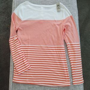 Ann Taylor Long Sleeved Striped Shirt